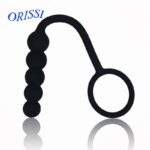 Silicone Anal Beads Massager Cock Ring Plug