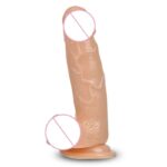 Soft 21cm long Realistic Jelly Dildo with Strong Suction Cup