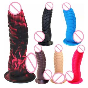 Newest! Colourful Dragon Scales Big Dildo Suction Cup Huge Penis For Female Masturbation Couples Flirting Adult Product Sex Shop