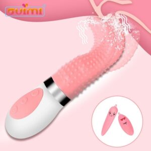 GUIMI Vibrating Tongue Vibrator Vagina Tight Oral Licking Clitoris Stimulator Ben Wa Balls Masturbator Erotic Sex Toys for Woman